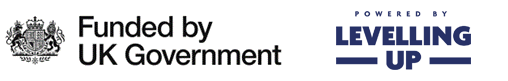 UK Gov funded and Levelling up logo